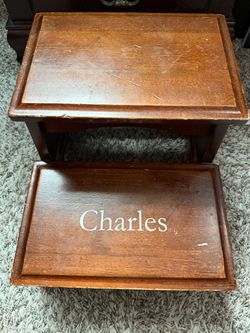 Personalized Wooden Two-Step Stool