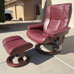 Ekornes Stressless Kensington Recliner And Ottoman, Copenhagen