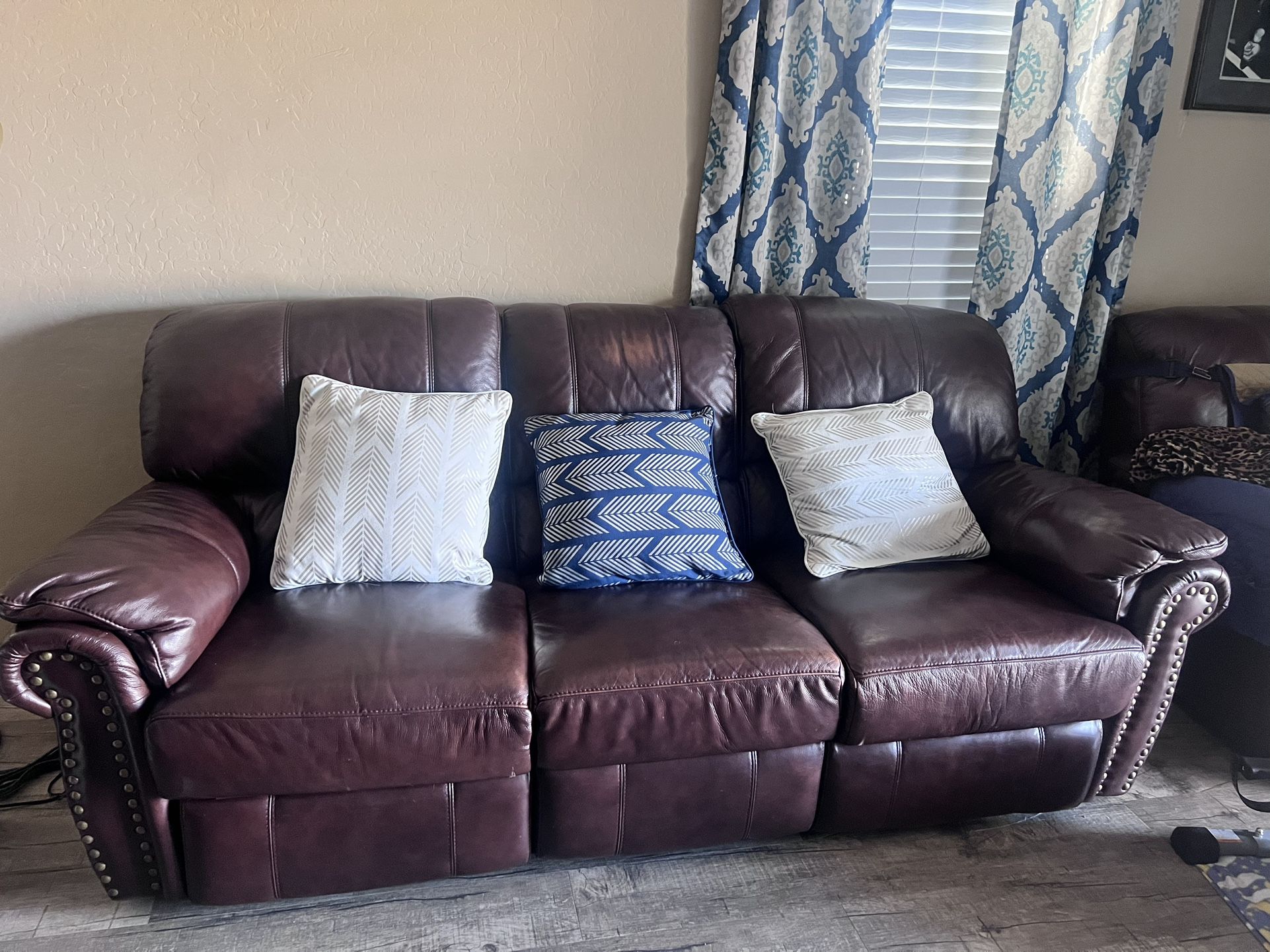 Leather Couch Set