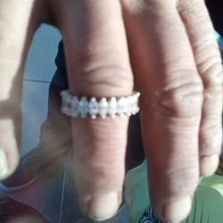 Marquise Platinum Wedding Band