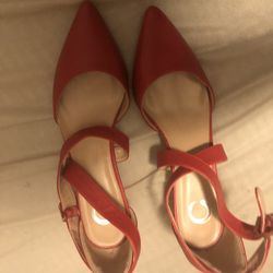 Red High Heels Size 8-8.5