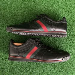 GUCCI Guccissima Mens Web Sneakers Sz 10 Men’s 