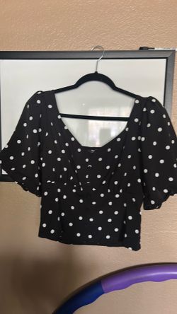 Express polka dot shirt
