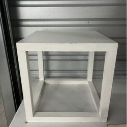 Modern Square white Cube Table 18”x18”