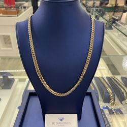 Chain Cubanlink 14k Gold 26 Inch 
