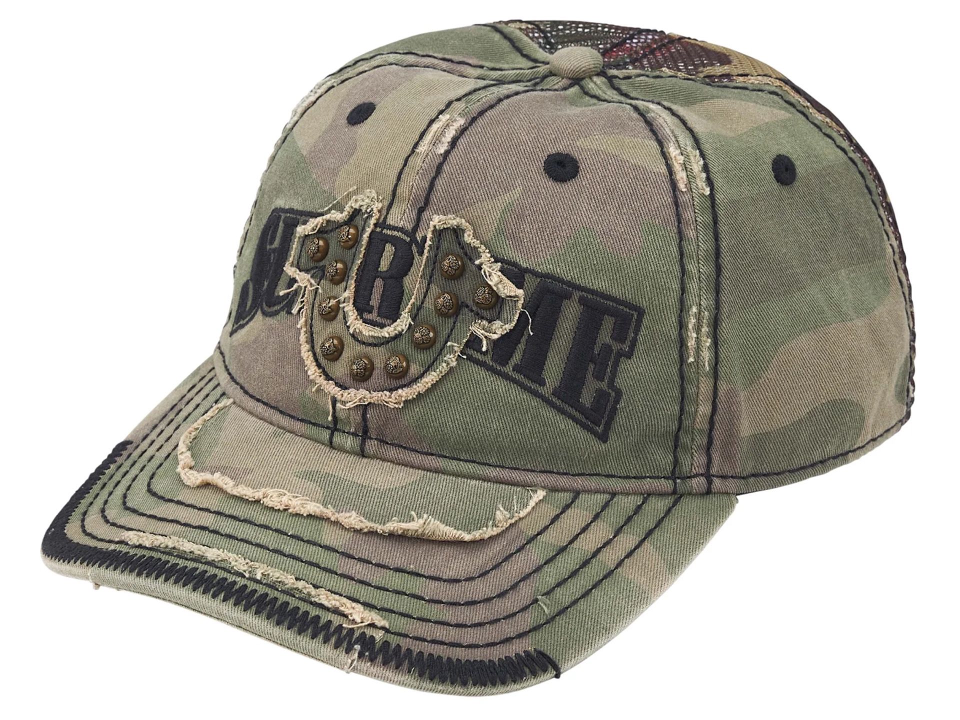 Supreme True Religion Mesh Back 6-Panel - Olive Camo