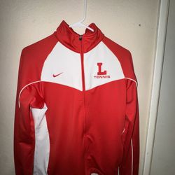 Nike red/white tennis zip-up