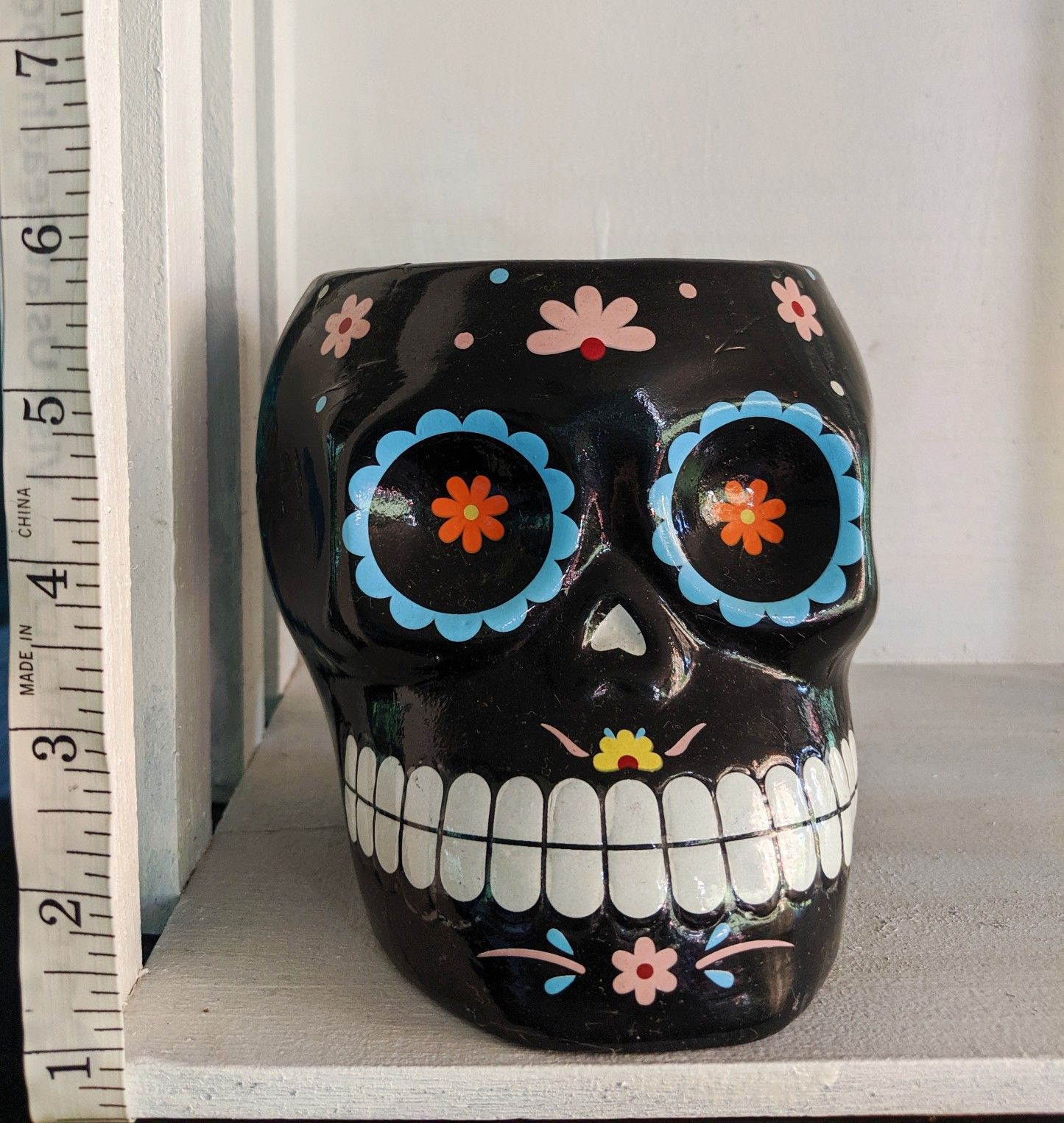 Halloween Skull Planter