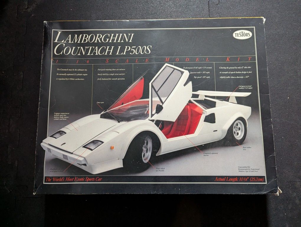 Testors Fujimi Lamborghini Countach LP500S