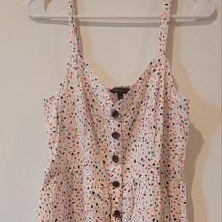 Banana republic confetti button down sundress size m