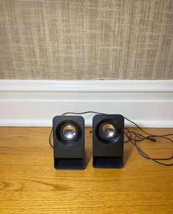 Logitech multimedia speakers ($10 both)