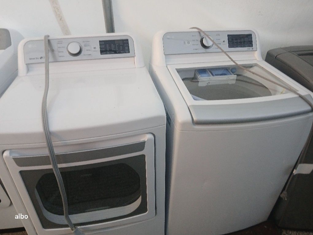 Lg Washer And Dryer Set Electric Topload