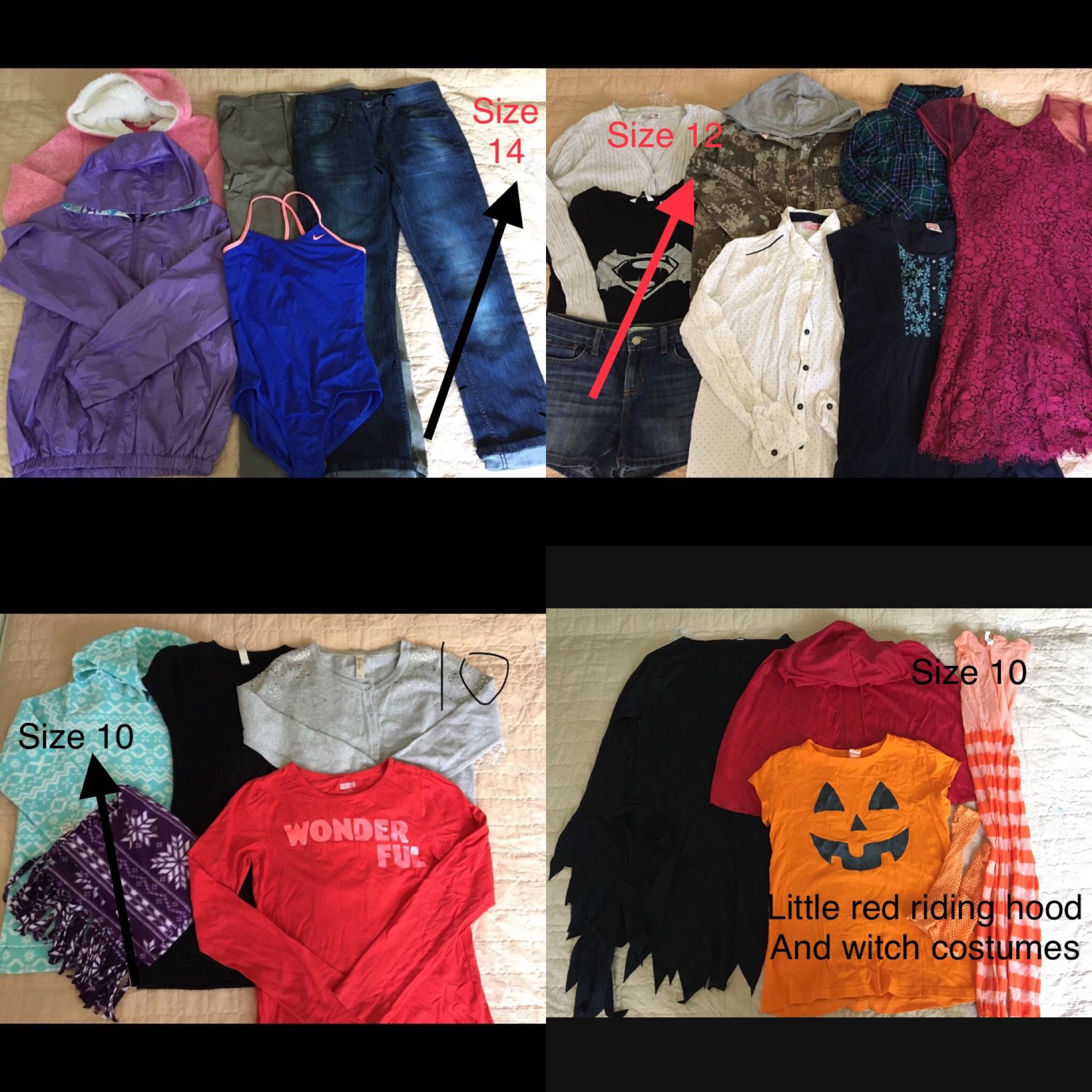 Girls Clothes Size 10-14