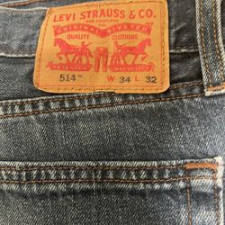 Levi’s 514’s  Size 34/32