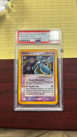 PSA 10 Mewtwo Gold Star Holo EX Holon Phantoms
