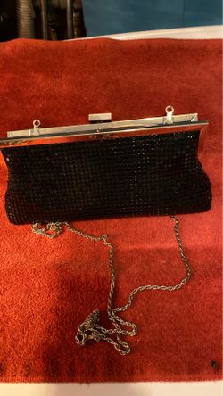 Vintage Black Beaded Evening Bag