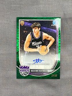 2025-26 Bowman Chrome Maxime Raynaud RC Auto Green Reptilian Refractor