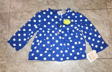 Carters baby girl polka dot seeater new