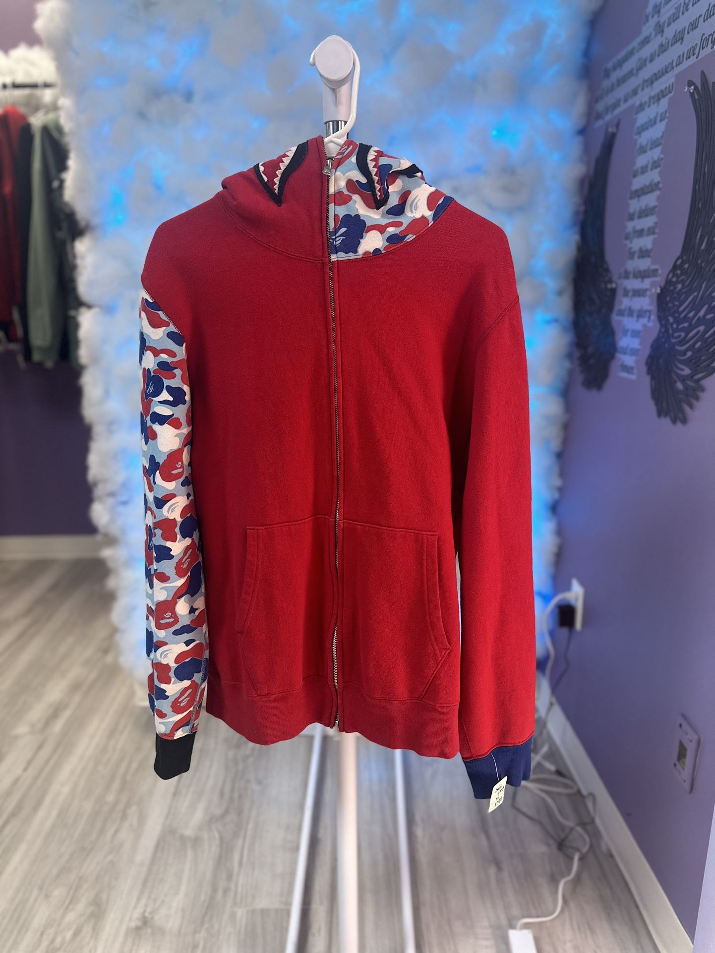 RARE Bape Full Zip Hoodie PSG