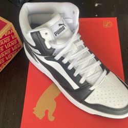 Puma Rebound v6 Men Shoe Black And white Size 9