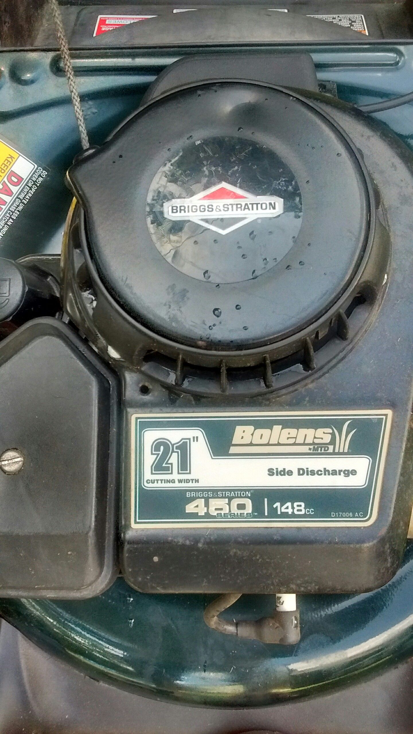 Bolens push mower with Briggs and Stratton 450 series 148cc motor for Sale in Burlington NC OfferUp