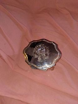 Silver plated trinket box