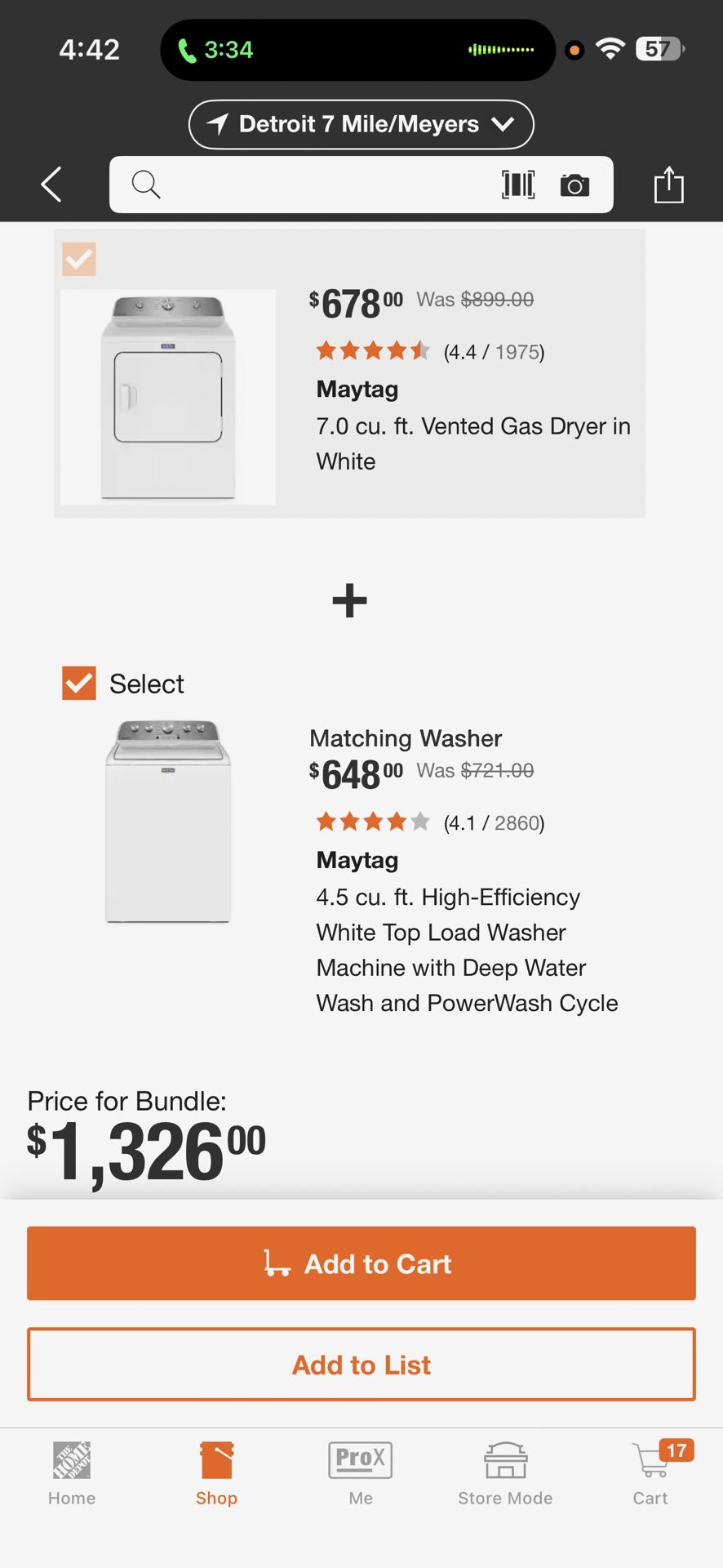 Brand New Washer An Dryer Set