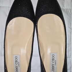 Jimmy Choo Glitter Flats