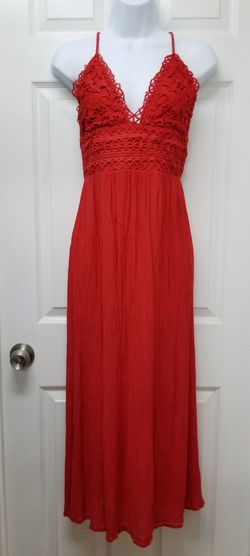 Long Red Dress L