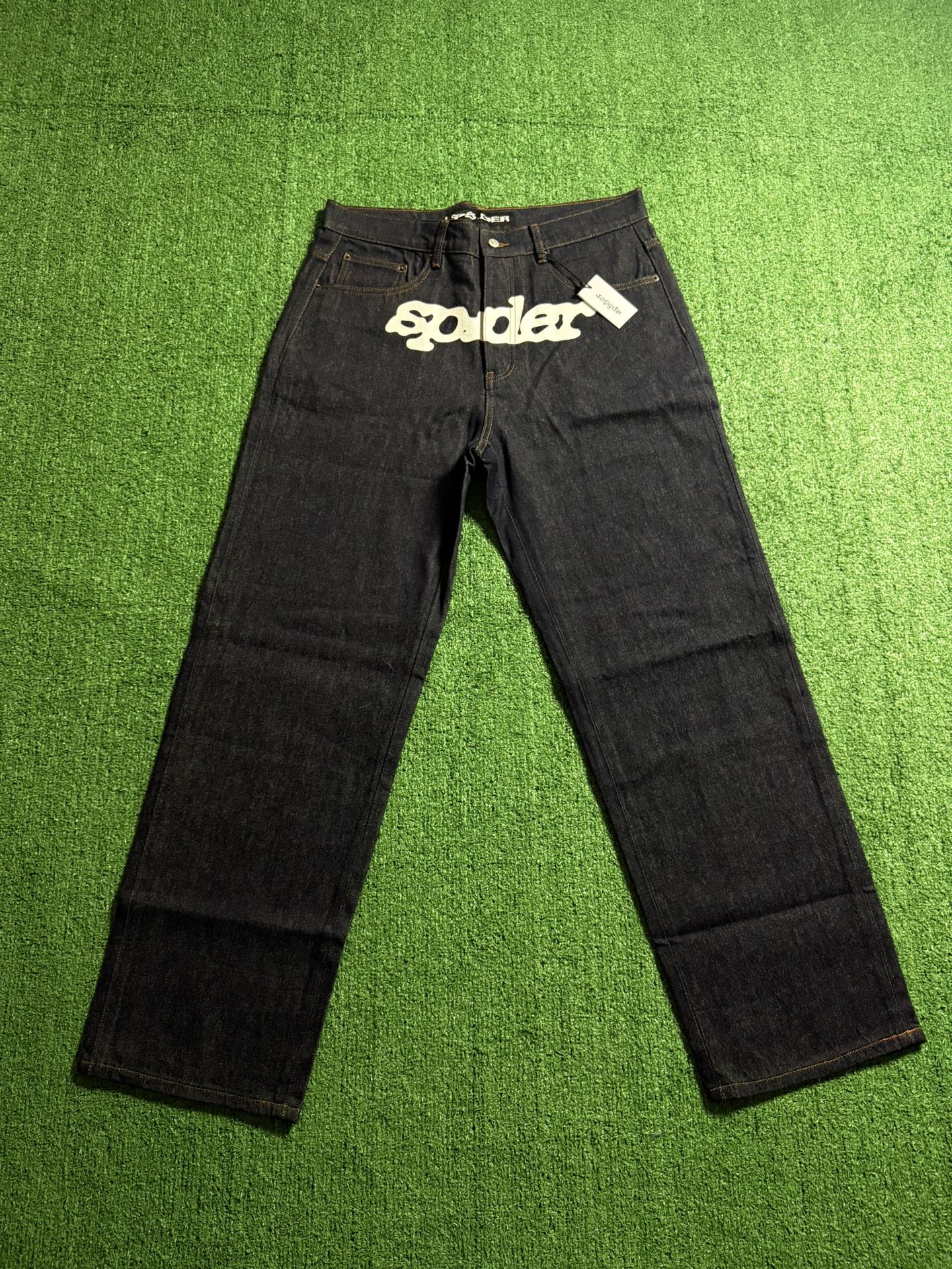 Navy Blue Sp5der Jeans