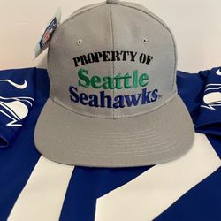 Seattle Seahawks nfl new era snapback vintage deadstock hat with tag