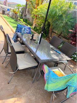 Patio table and chairs