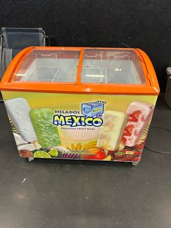 Helados Mexico Branded Commercial Chest Freezer