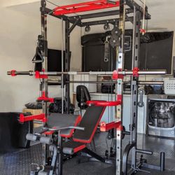 New Multifunctional Smith Machine , Weights , Squat Rack , Bench Rack , Bench Press 