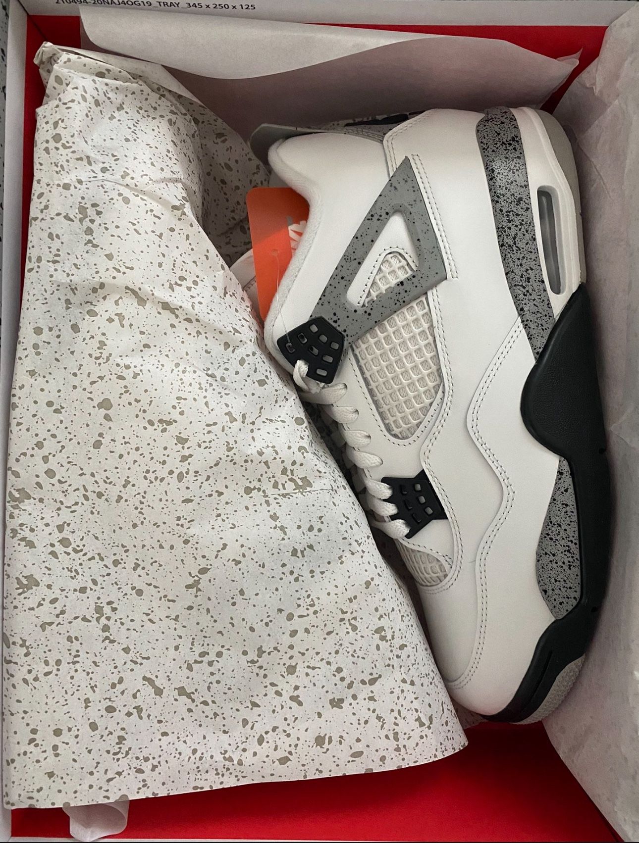 Brand new air jordan 4 cement 10.5