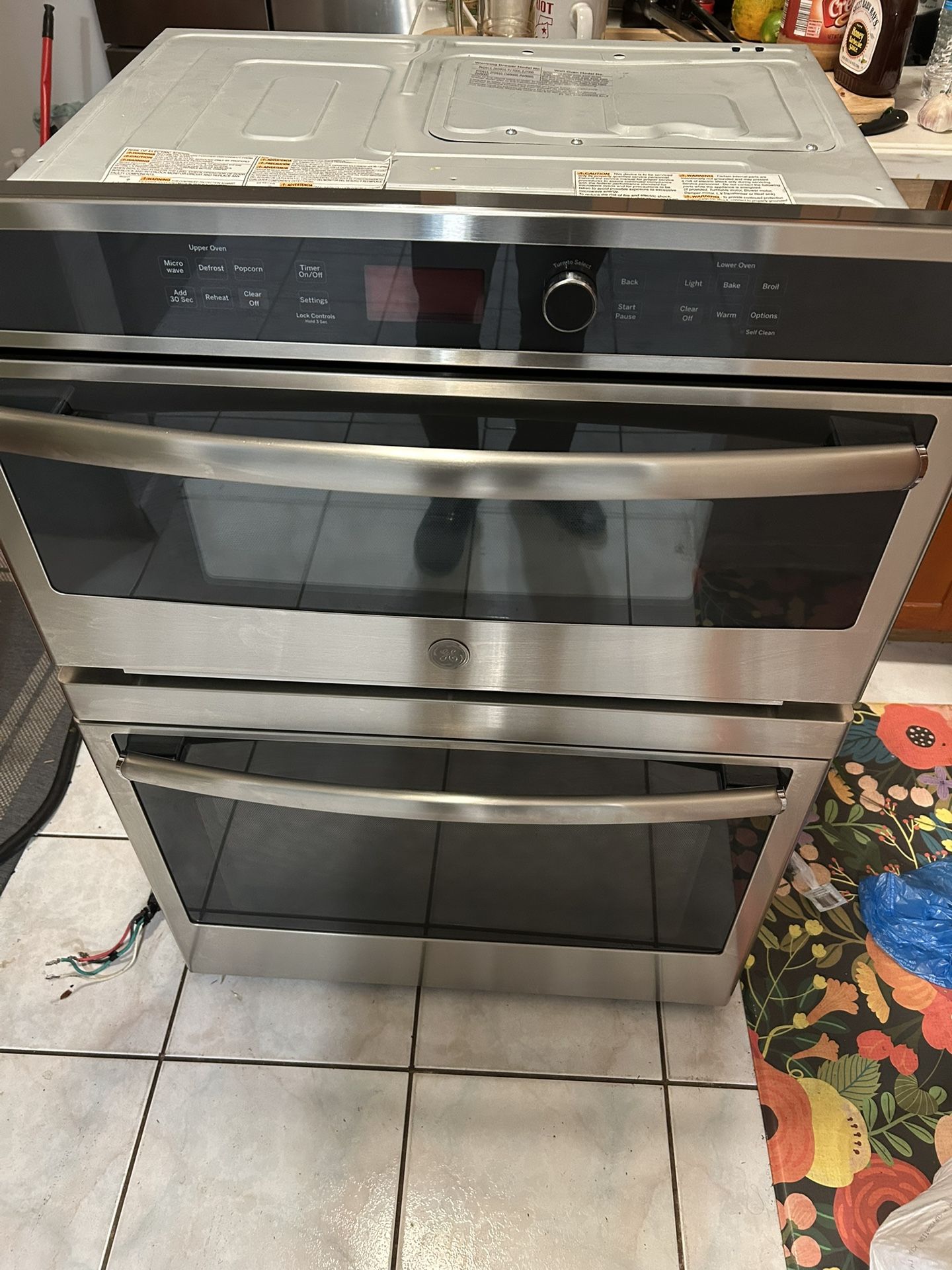 GE: Electric Wall Oven Microwave Combo