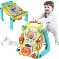 3 in 1 Baby Walker , Sit to Stand Musical Activity Center 