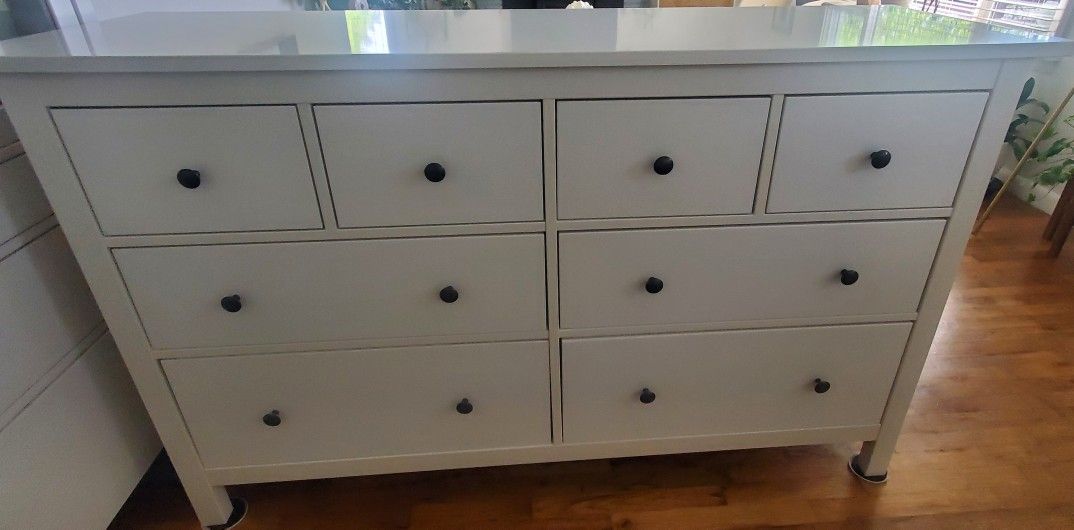 White Glossy Ikea DRESSER