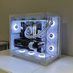 Premium White RTX 3080 Gaming PC - Ryzen 7 5700G, 16GB, 1TB SSD, 360 AIO