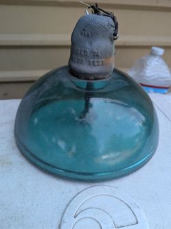 vintage glass insulator
