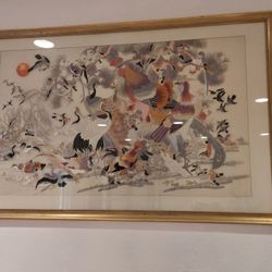 One Hundred Birds Painting/ Sewing 