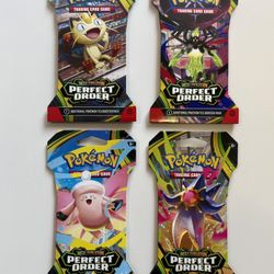 Perfect Order Sleeved Booster Pack Complete Art Bundle [Set of 4] 