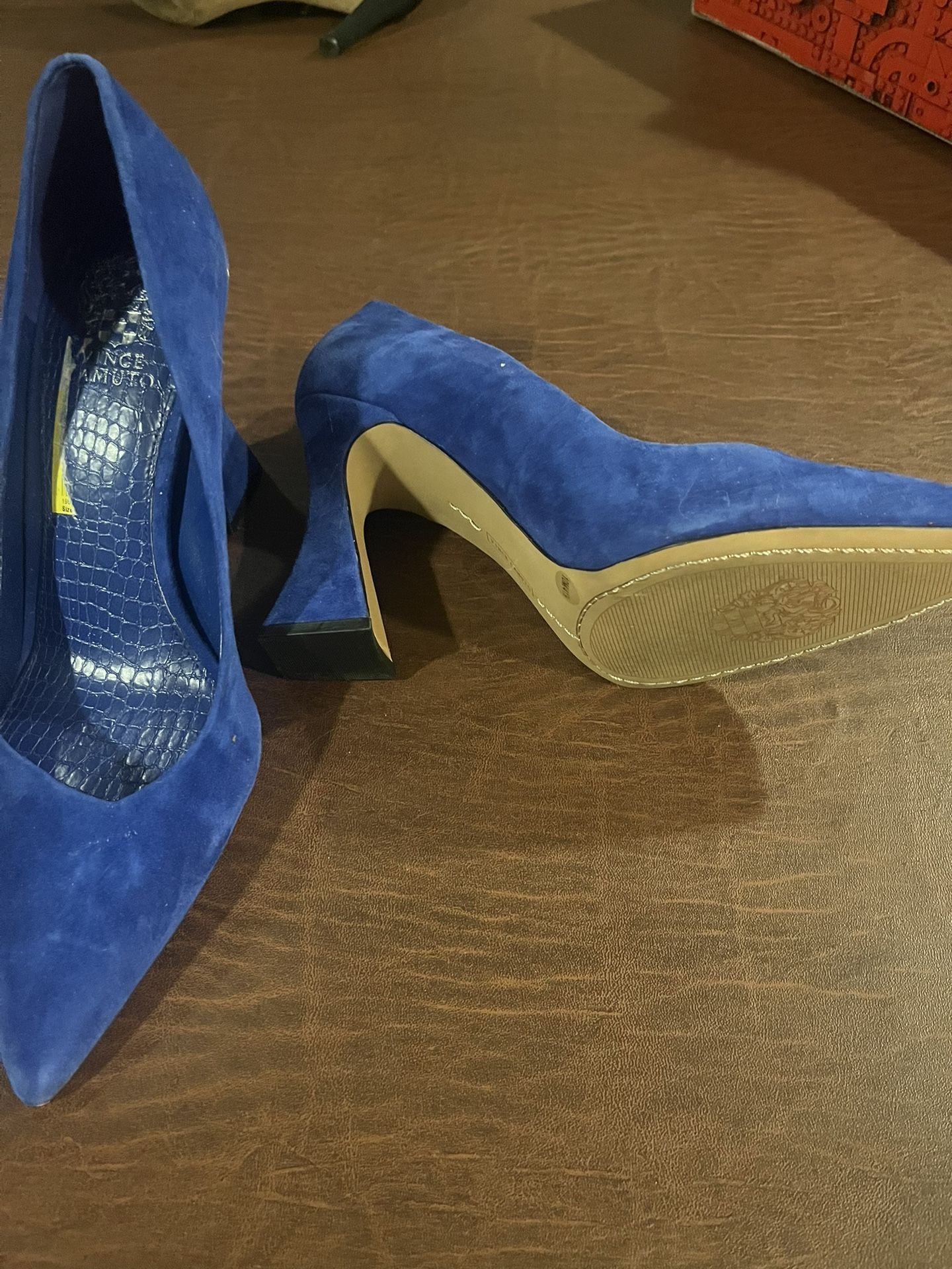 Vince Camino Suede Blue Heel Size 10