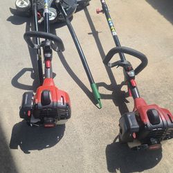 TORO weedeaters WITH attachments 