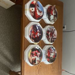 Coke a cola & Santa Claus Plates 