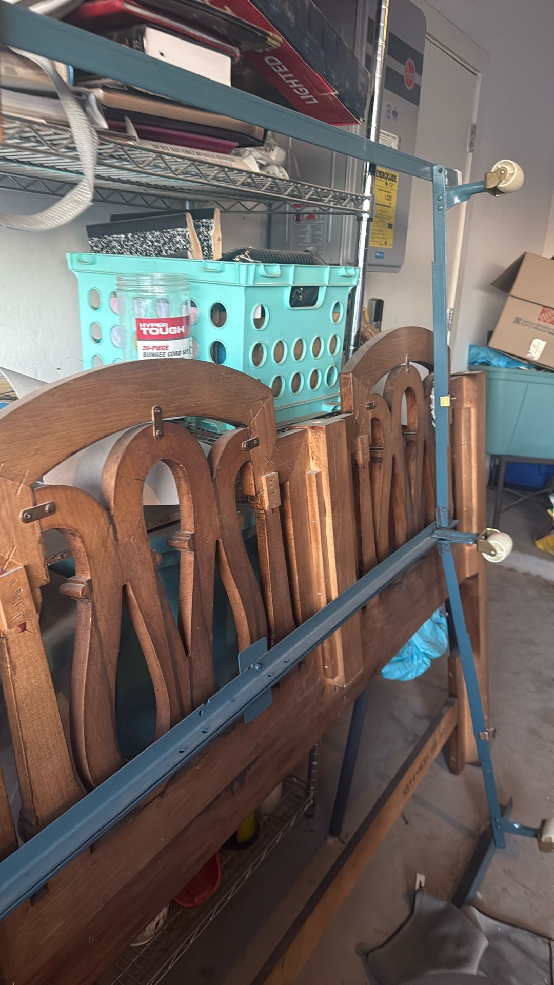 Queen Mattress w box Spring, Frame & Headboard 