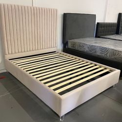 BRAND NEW LUXURY UPHOLSTERED BEDS!! KING SIZE $695..QUEEN SIZE $645..INCLUDES DELIVERY!!  YOU DON’T PAY UNTIL WE DELIVER!