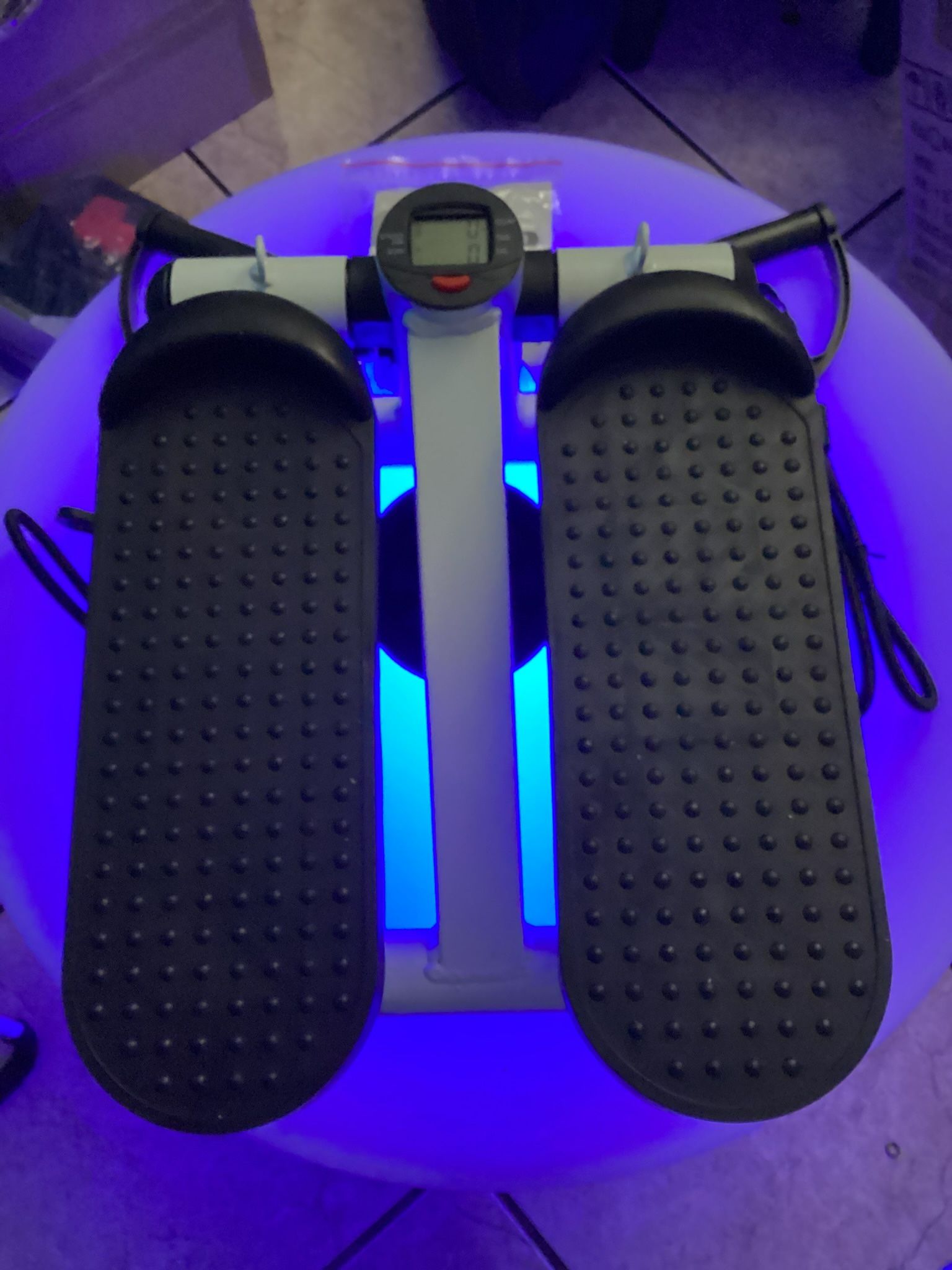 : Mini Stair Stepper w/ Resistance Bands & Digital Monitor