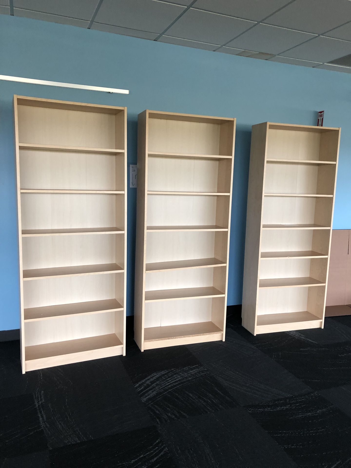 Wood Veneer Bookshelves