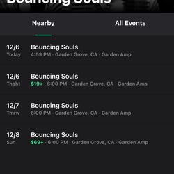 Bouncing Souls 12/6 